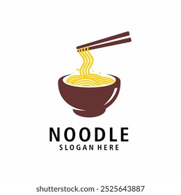noodle logo design vector illustration