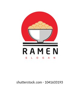 Noodle Logo, Japanese Noodle Icon, Ramen Design