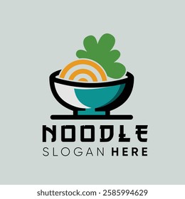 noodle logo ramen with bowl simple design