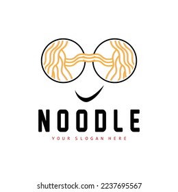 Noodle Logo, Ramen Vector, Chinese Food, Fast Food Restaurant Brand Design, Product Brand, Cafe, Company Logo