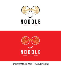 Noodle Logo, Ramen Vector, Chinese Food, Fast Food Restaurant Brand Design, Product Brand, Cafe, Company Logo