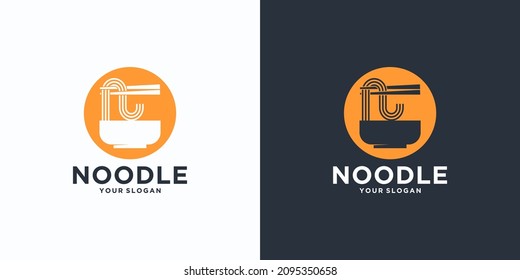 noodle logo reference,with initial style, noodle shop, ramen,udon, food shop and other.