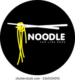 Noodle Logo Spaghettipasta Logo Restaurant Asian Stock Vector (royalty 