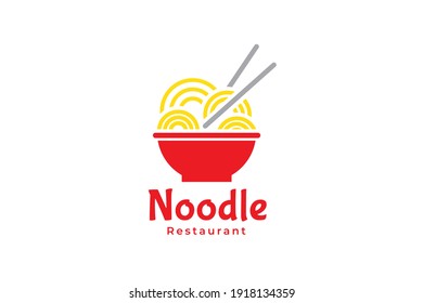 Noodle Logo Template design vector