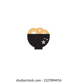 Noodle logo template vector icon design