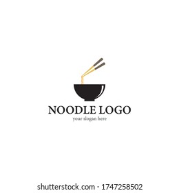 Noodle logo template vector icon design