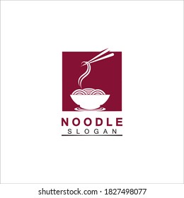 Noodle logo Vector Icon llustration design template.Suitable for any business related to ramen, noodles, fast food restaurants, Korean food, Japanese food or any other business on a white background.