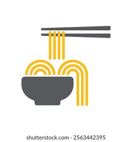 Noodle Logo Vector Icon Template Illustration