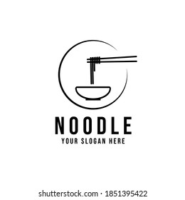 Noodle logo vector illustration design