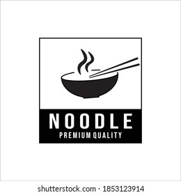 Noodle Logo Vector Illustration Design Vintage
