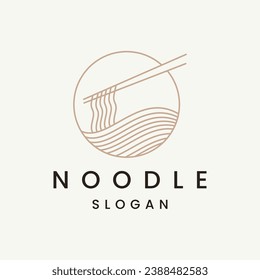 noodle logo vector illustration design