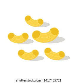 noodle macaroni vector. wallpaper. white background. free space for text. copy space.