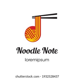 Noodle Note logo or symbol template design