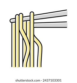 noodle pasta color icon vector. noodle pasta sign. isolated symbol illustration