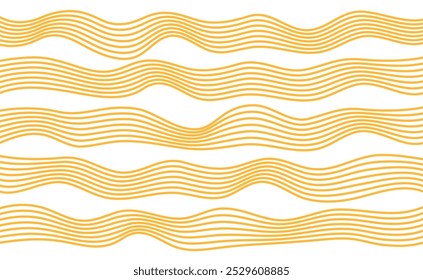 Fondo de patrón de fideos. Pasta italiana, comida asiática, japonesa o china. Remolinos intrincados de fideos, textiles o envases. Creatividad culinaria, arte gastronómico, Ilustración vectorial de inspiración de decoración de cocina