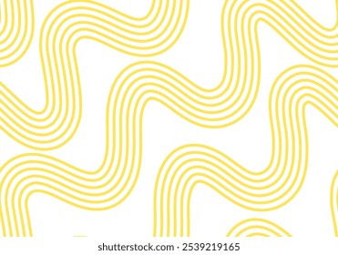 Noodle pattern background. Italian pasta, asian, japan or chinese food. Intricate swirls of noodles, textiles or packaging. Culinary creativity, food art, kitchen decor inspiration vector illustration