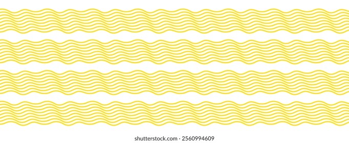 Noodle pattern background. Italian pasta, asian, japan or chinese food. Intricate swirls of noodles, textiles or packaging. Culinary creativity, food art, kitchen decor inspiration vector illustration