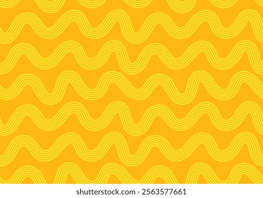 Noodle pattern background. Italian pasta, asian, japan or chinese food. Intricate swirls of noodles, textiles or packaging. Culinary creativity, food art, kitchen decor inspiration vector illustration
