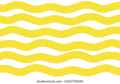 Noodle pattern background. Italian pasta, asian, japan or chinese food. Intricate swirls of noodles, textiles or packaging. Culinary creativity, food art, kitchen decor inspiration vector illustration