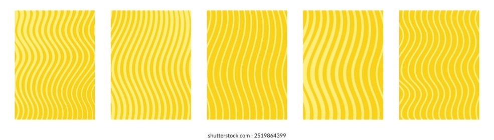 Noodle pattern collection. Italian pasta, asian, japan or chinese food. Intricate swirls of noodles, textiles or packaging. Culinary creativity, food art, kitchen decor inspiration vector illustration