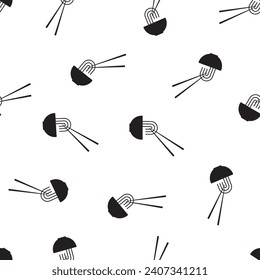 noodle pattern on white background