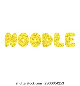 Noodle quote. Instant noodle background. Vector hand drawn style illustration doodle icon. Asian noodle,instant ramen ,wallpaper concept