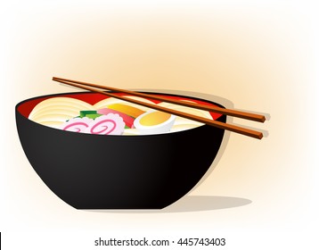 noodle ramen graphic vector