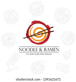 noodle ramen icon logo graphic restaurant