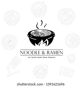noodle ramen icon logo graphic restaurant