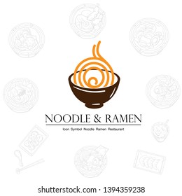 noodle ramen icon logo graphic restaurant
