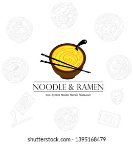 noodle ramen icon logo graphic restaurant