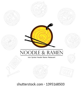 noodle ramen icon logo graphic restaurant
