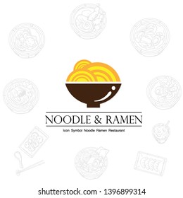 noodle ramen icon logo graphic restaurant