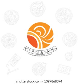 noodle ramen icon logo graphic restaurant