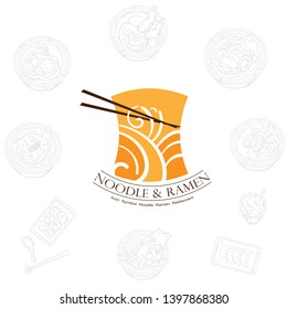 noodle ramen icon logo graphic restaurant