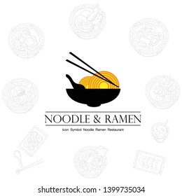 noodle ramen icon logo graphic restaurant