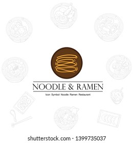 noodle ramen icon logo graphic restaurant