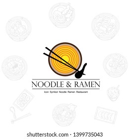 noodle ramen icon logo graphic restaurant