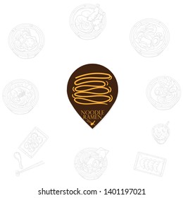 noodle ramen icon logo graphic restaurant