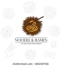 noodle ramen icon logo graphic restaurant