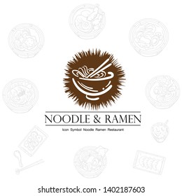 noodle ramen icon logo graphic restaurant