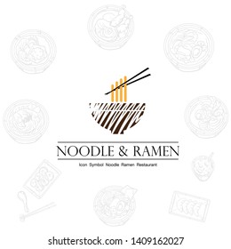 noodle ramen icon logo graphic restaurant