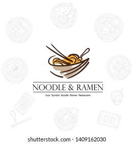 noodle ramen icon logo graphic restaurant