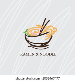 noodle ramen icon logo graphic restaurant