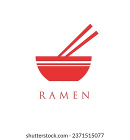 noodle or ramen logo vector illustration. asian noodles concept logos.