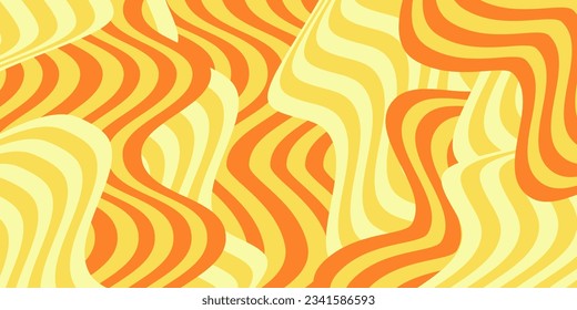 Noodle Ramen Pattern background. Pasta food texture spaghetti geometric. Abstarct ramen ornament. Flat vector illustartion. Wave texture background