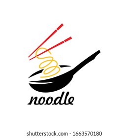 Noodle Ramen Restaurant Logo Design Vector. 