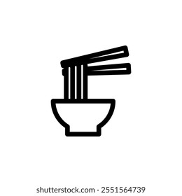macarrão, design de ícone simples ramen