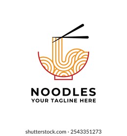 noodle ramen soup bowl logo design concept idea