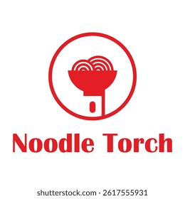 noodle restaurant flat minimalist logo design